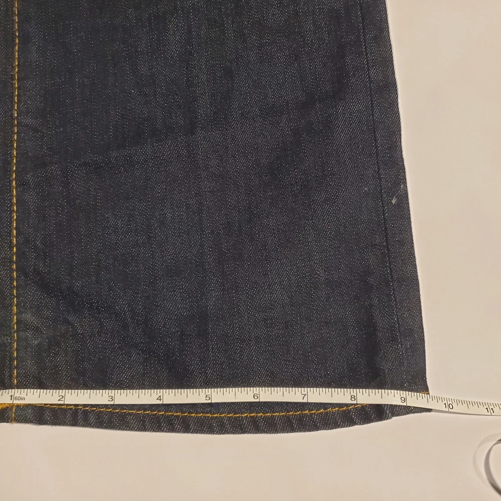 True Religion Jeans Men Straight Leg Phantom Blake  Dark Blue Denim 36 X 34